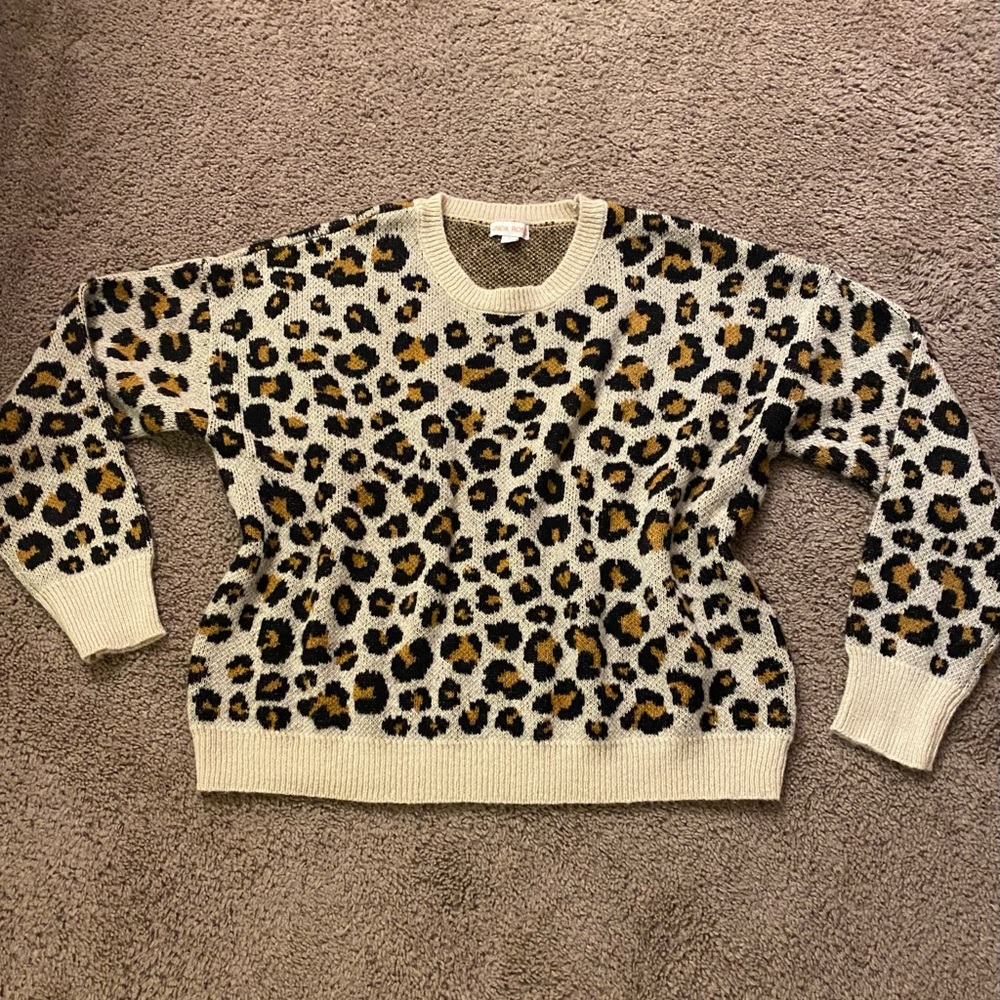 Animal print sweater